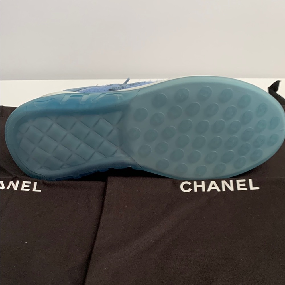 CHANEL Light Blue Sneakers - Picture 10 of 13